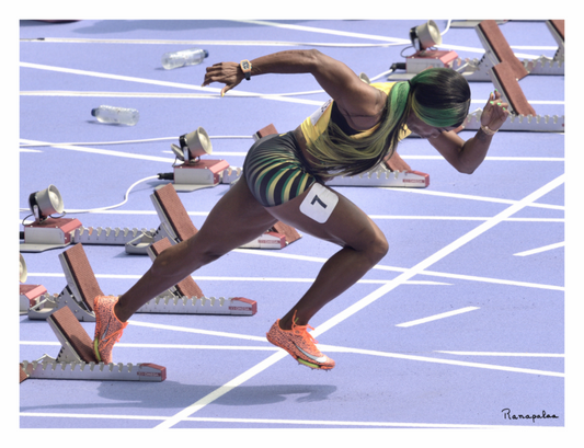 Main image [Pictures]: JO Paris 2024 - Shelly-Ann Fraser-Pryce starter