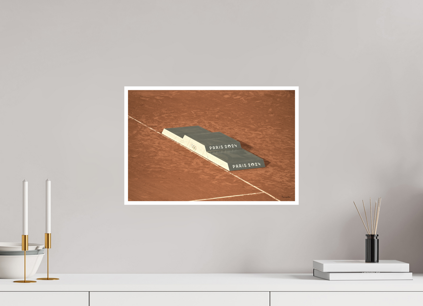 45 x 30 cm, Tirage Ultra Brillant [Picture]: JO Paris 2024 - Tennis at Roland Garros stadium (1)