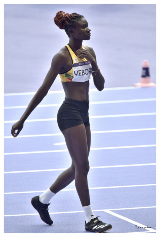 Main image [Picture]: JO Paris 2024 - Athletics - Women high jump at Stade de France (3)