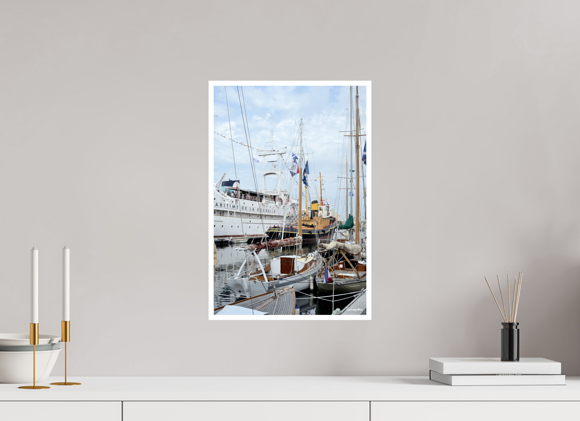 30 x 45 cm, Impression Fine Art Pearl 285 g [Picture]: Port Maritime de la Rochelle