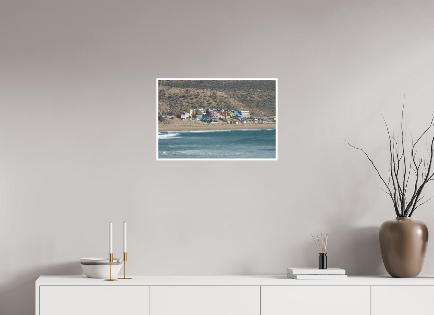 60 x 40 cm, Tirage Ultra Brillant [Picture]: Morocco - Aghroude - color village