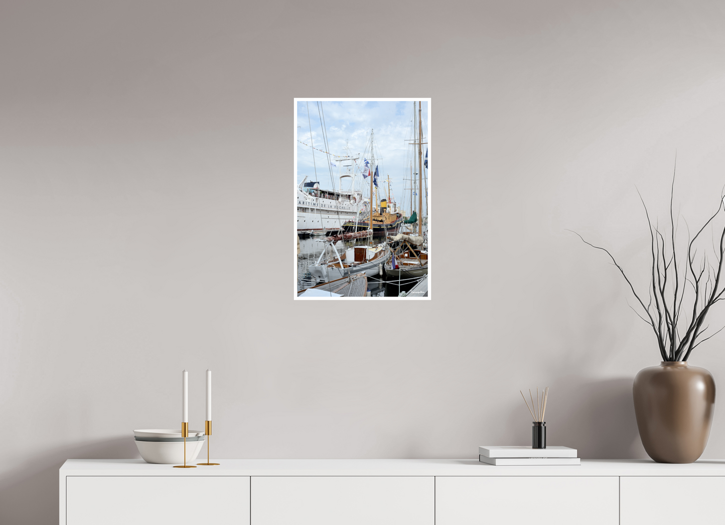 40 x 60 cm, Impression Fine Art Pearl 285 g [Picture]: Port Maritime de la Rochelle