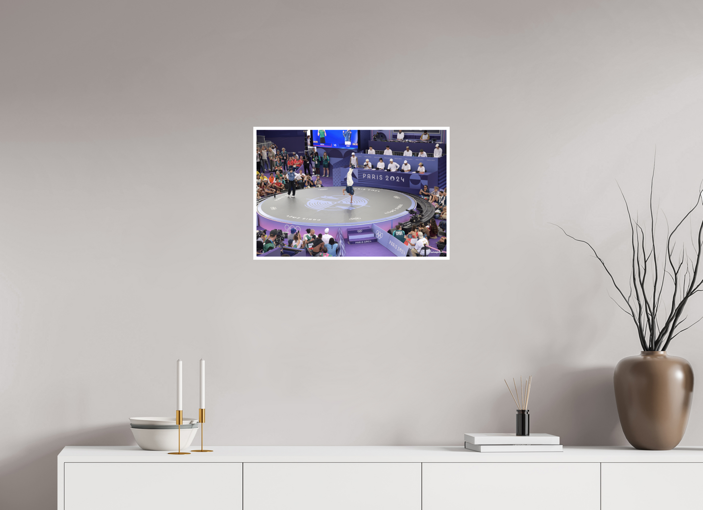 60 x 40 cm, Tirage Ultra Brillant [Picture]: JO Paris 2024 - Breaking at the urban park at La Concorde (2)