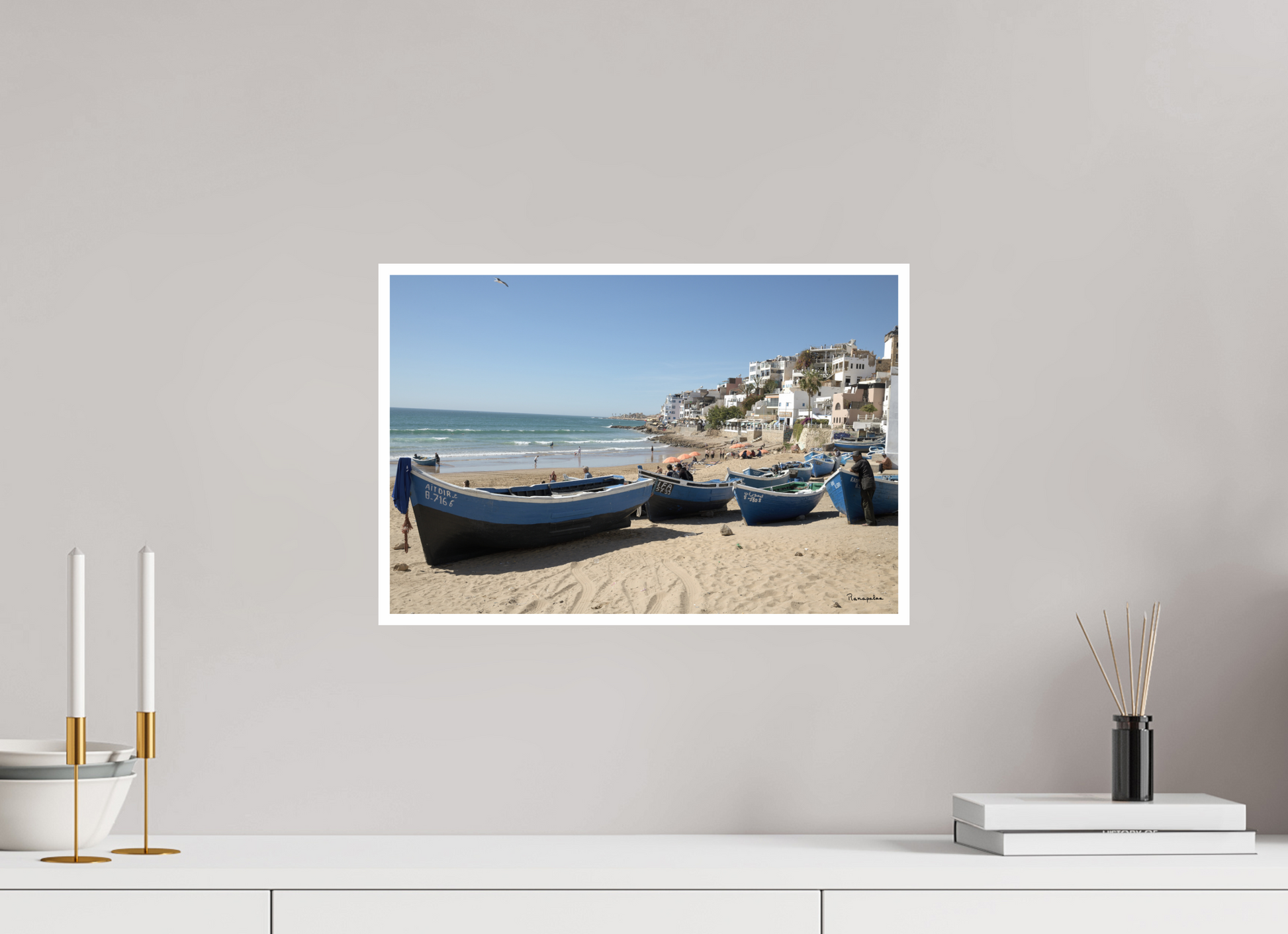 45 x 30 cm, Tirage Ultra Brillant [Picture]: Morocco - Taghazout village