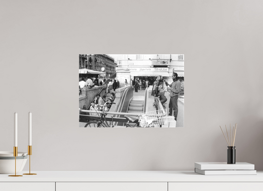 43,7 x 30 cm, Toile mate sur châssis sans cadre [Collection sur toile]: Milano - La gelateria