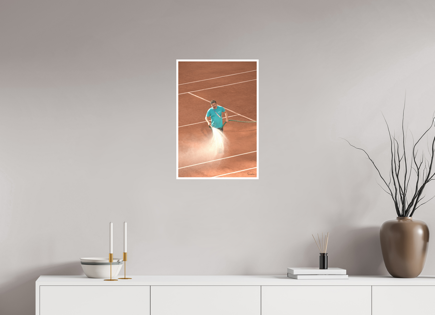 40 x 59,2 cm, Tirage Ultra Brillant [Picture]: JO Paris 2024 - Tennis Roland Garros stadium (1)