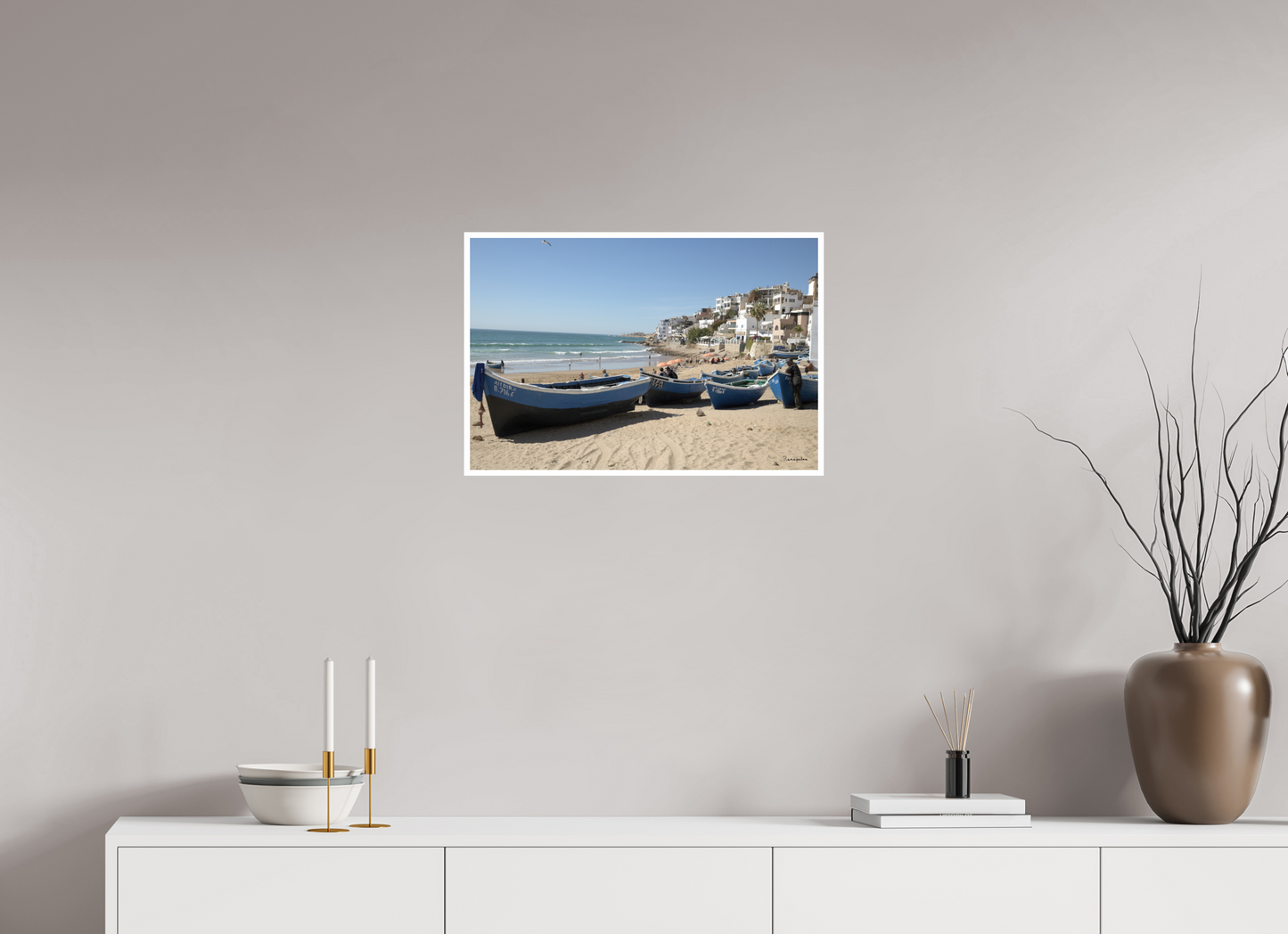 60 x 40 cm, Tirage Ultra Brillant [Picture]: Morocco - Taghazout village