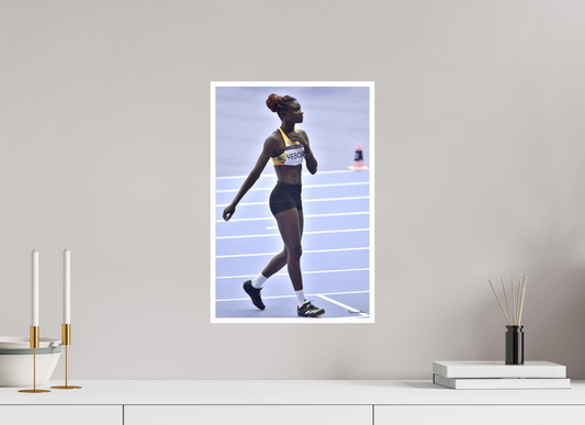 30 x 45 cm, Tirage Ultra Brillant [Picture]: JO Paris 2024 - Athletics - Women high jump at Stade de France (3)
