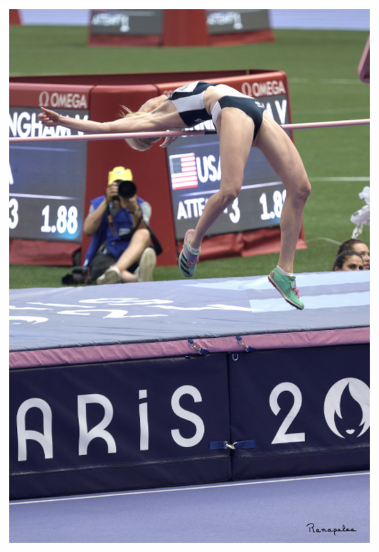 Main image [Picture]: JO Paris 2024 - Athletics - Women high jump at Stade de France (4)