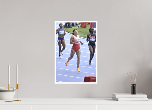 30 x 45 cm, Tirage Ultra Brillant [Picture]: JO Paris 2024 - Athletics - Women sprint at Stade de France (2)