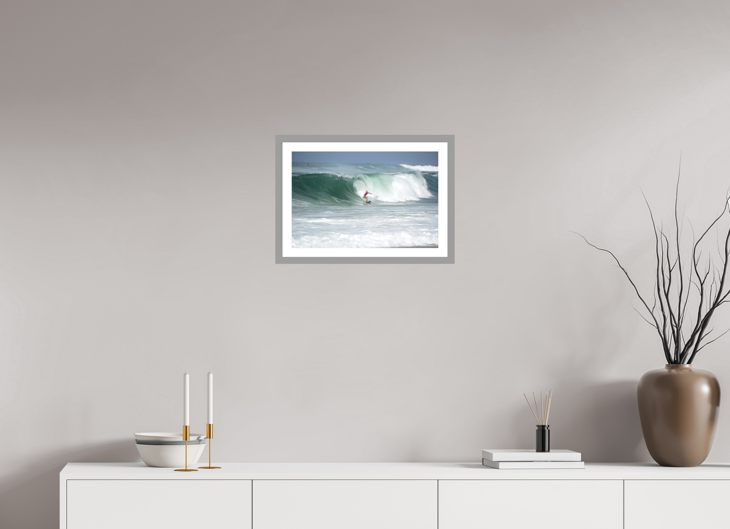 45 x 30 cm, Impression fine art, cadre gris clair, verre anti-reflet et anti-UV [Picture]: Roxy Pro 2019