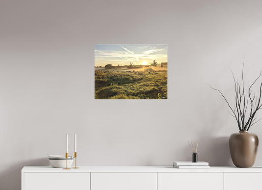 60 x 45 cm, Toile mate sur châssis sans cadre [Picture on canvas] : countryside landscape